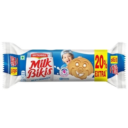 Britannia Milk Bikis Milky Sandwich Biscuits