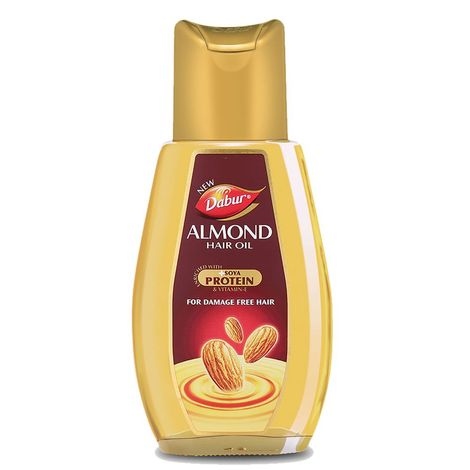 Dabur Almond Hair Oil - With Keratin Protein, Soya Protein & 10X Vitamin E