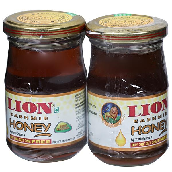 Lion Honey - Kashmir, 250 g Jar (Buy 1 Get 1 Free)