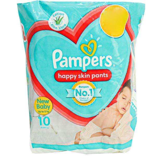 Pampers happy skin Pants New Baby (10 Pants)